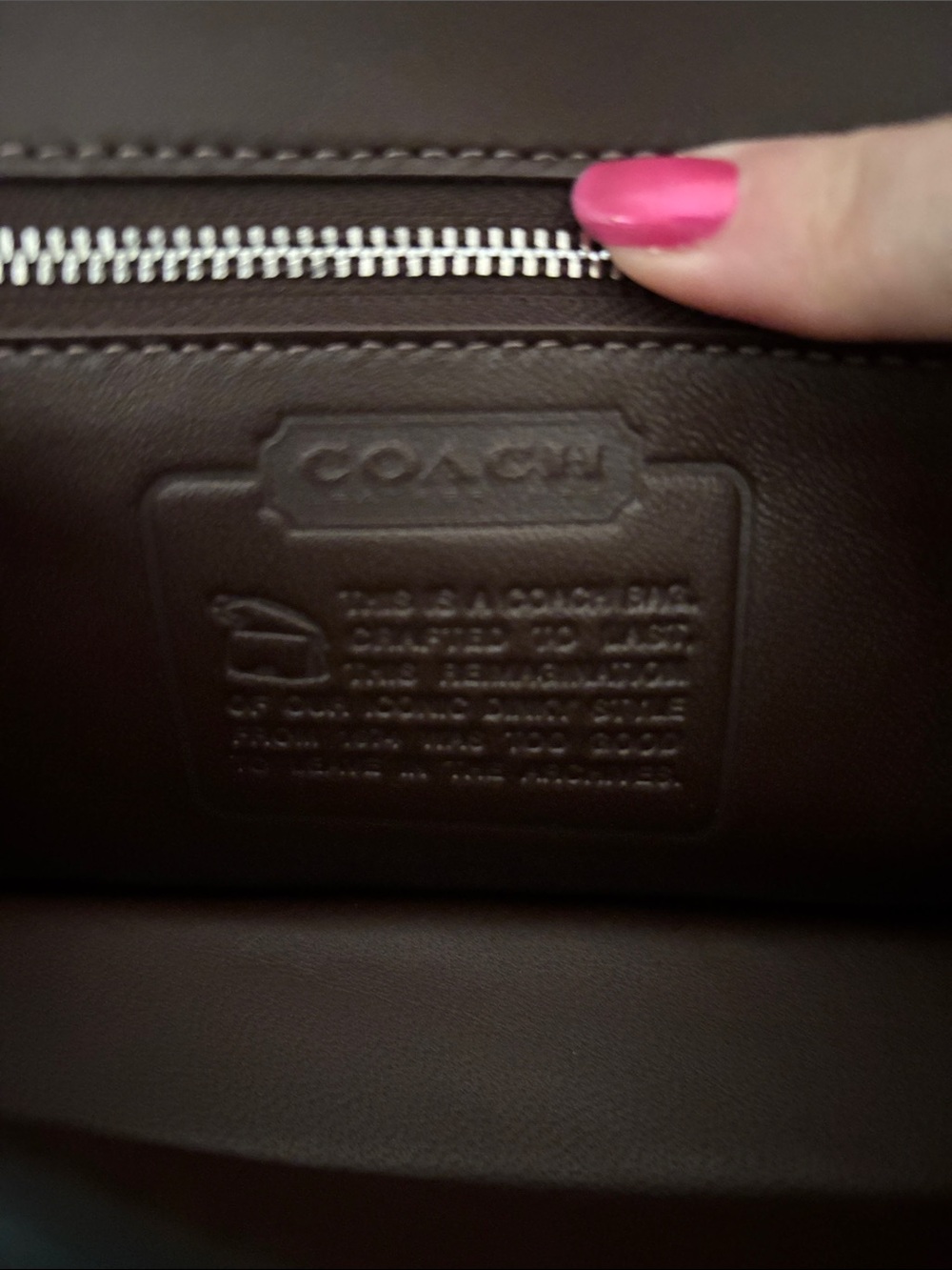 NWT Coach Dinky Bag in Maple - Picture 7 of 9
